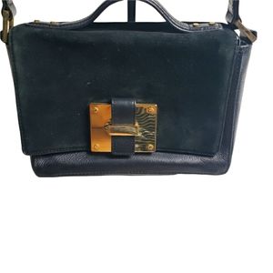 India Hicks leather & Suede Lady P Bag